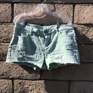 Mint green woman’s shorts